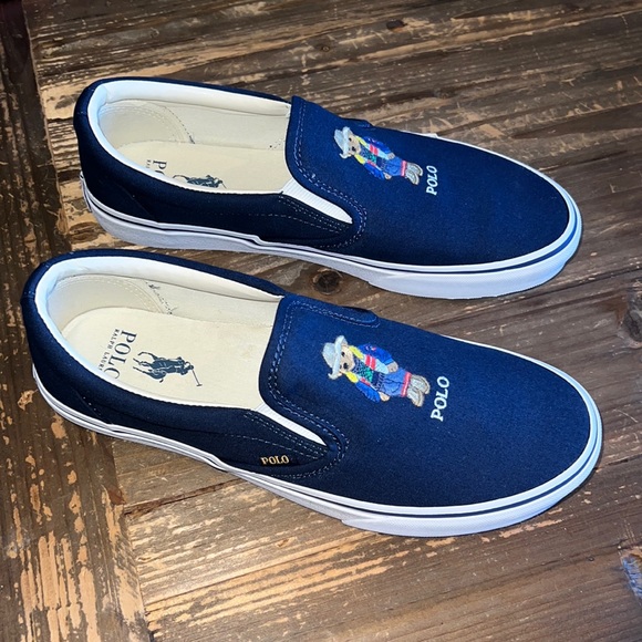 Polo Ralph Lauren Keaton Polo Bear Slip On Sneakers - Picture 4 of 13